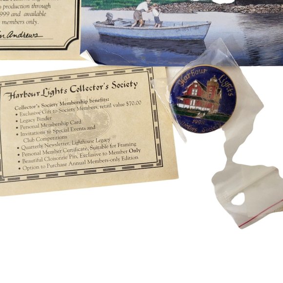 Harbour Lights Collector's Society Figurine Cockspur Island Georgia # 508 - Picture 2 of 7